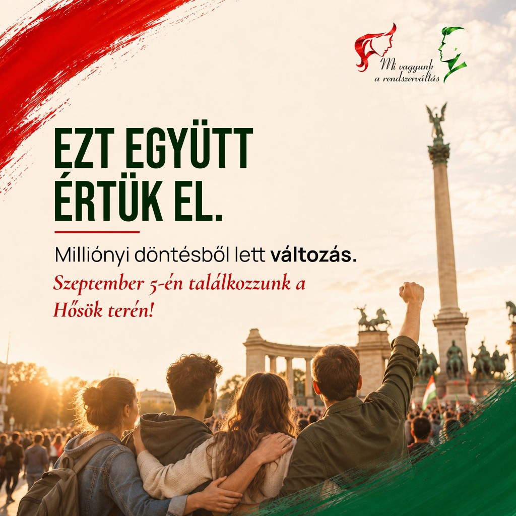 Szeptember 5-én újra megtelik a Hősök tere: jön a Rendszerváltók Napja